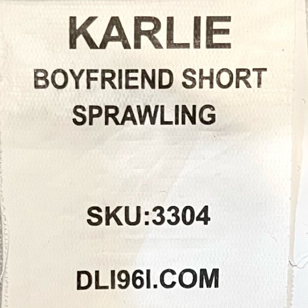 DL1961 Karlie Boyfriend Shorts in Distressed Blue Denim Women’s 27 - Picture 7 of 8